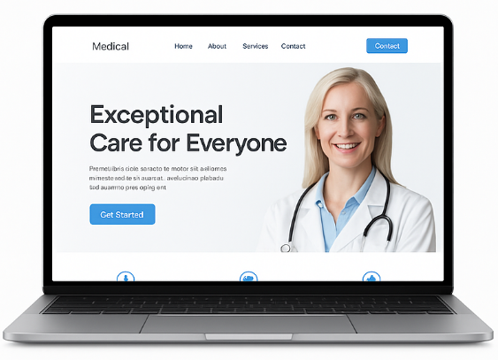 mockup web